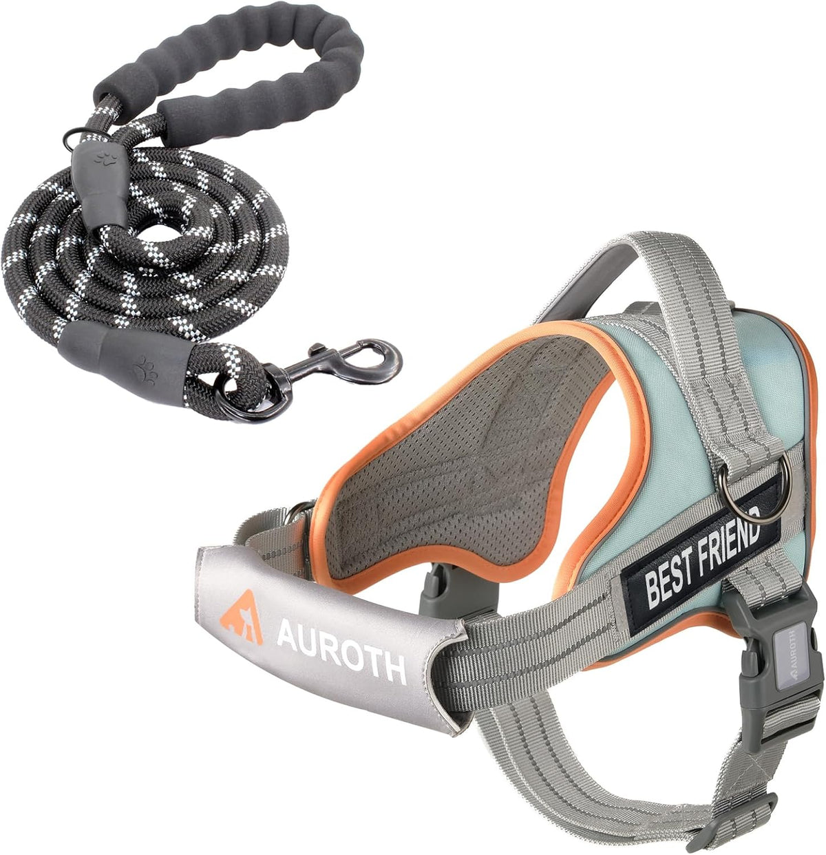 AUROTH Dog Harness and Leash Set for Medium Sized Dog, No Pull Dog Vest