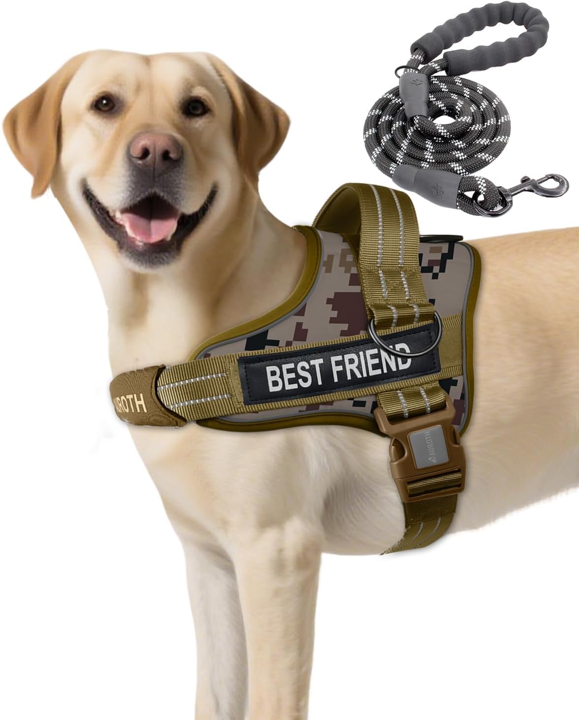 AUROTH Dog Harness and Leash Set for Medium Sized Dog, No Pull Dog Vest