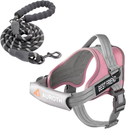 AUROTH Dog Harness and Leash Set for Medium Sized Dog, No Pull Dog Vest