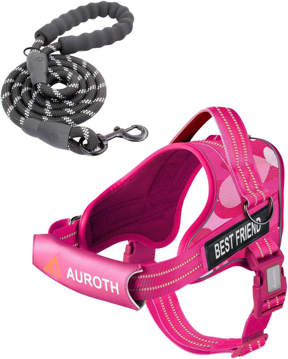 AUROTH Dog Harness and Leash Set for Medium Sized Dog, No Pull Dog Vest