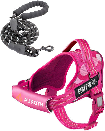 AUROTH Dog Harness and Leash Set for Medium Sized Dog, No Pull Dog Vest