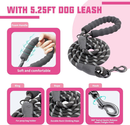 AUROTH Dog Harness and Leash Set for Medium Sized Dog, No Pull Dog Vest