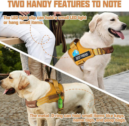 AUROTH Dog Harness and Leash Set for Medium Sized Dog, No Pull Dog Vest