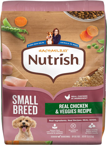 Nutrish Small Breed Dry Dog Food with Chicken, 5 lb. Bag (Rachael Ray)