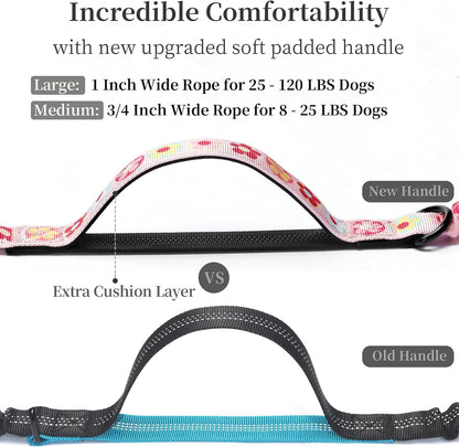 Hands Free Dog Leash with Zipper Pouch, Large, 25-120 lbs, Black