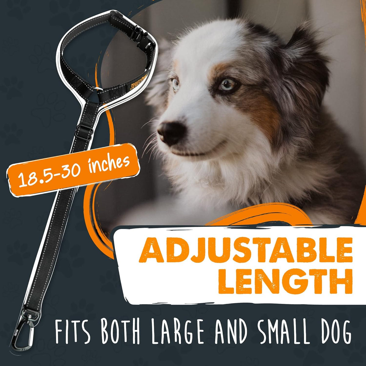 Dog Seat Belt for Car Headrest, for Small, Medium & Large Dogs
