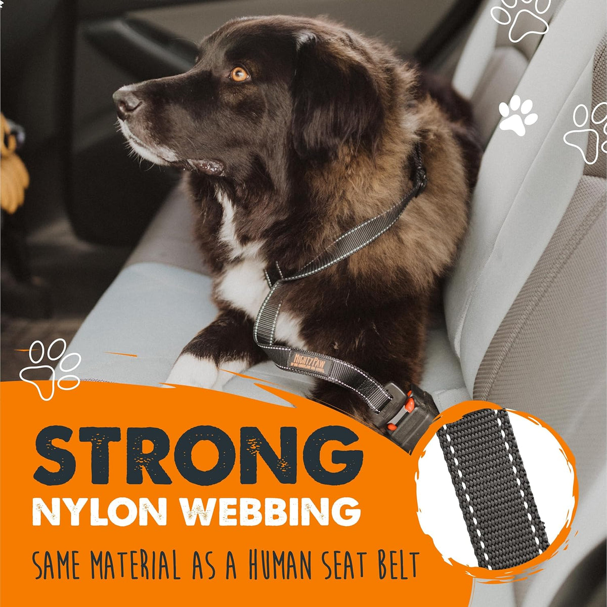 Dog Seat Belt for Car Headrest, for Small, Medium & Large Dogs
