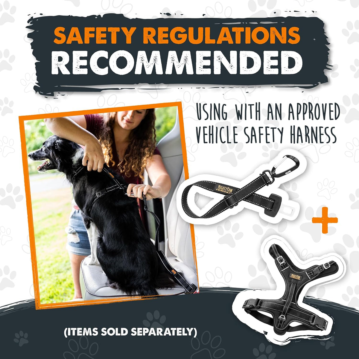 Dog Seat Belt for Car Headrest, for Small, Medium & Large Dogs