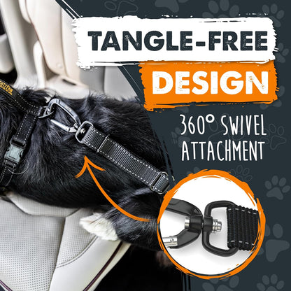 Dog Seat Belt for Car Headrest, for Small, Medium & Large Dogs