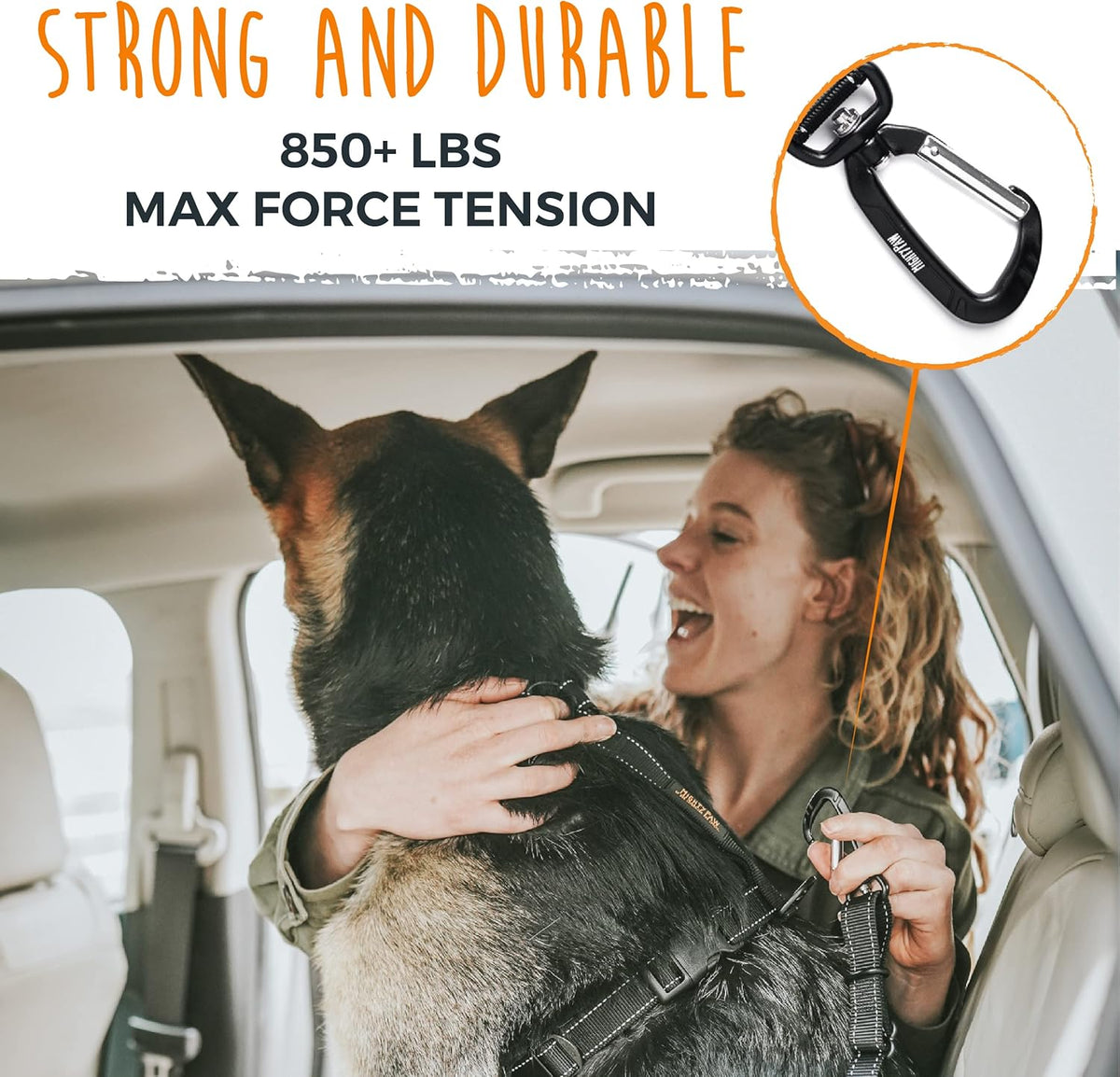 Dog Seat Belt for Car Headrest, for Small, Medium & Large Dogs