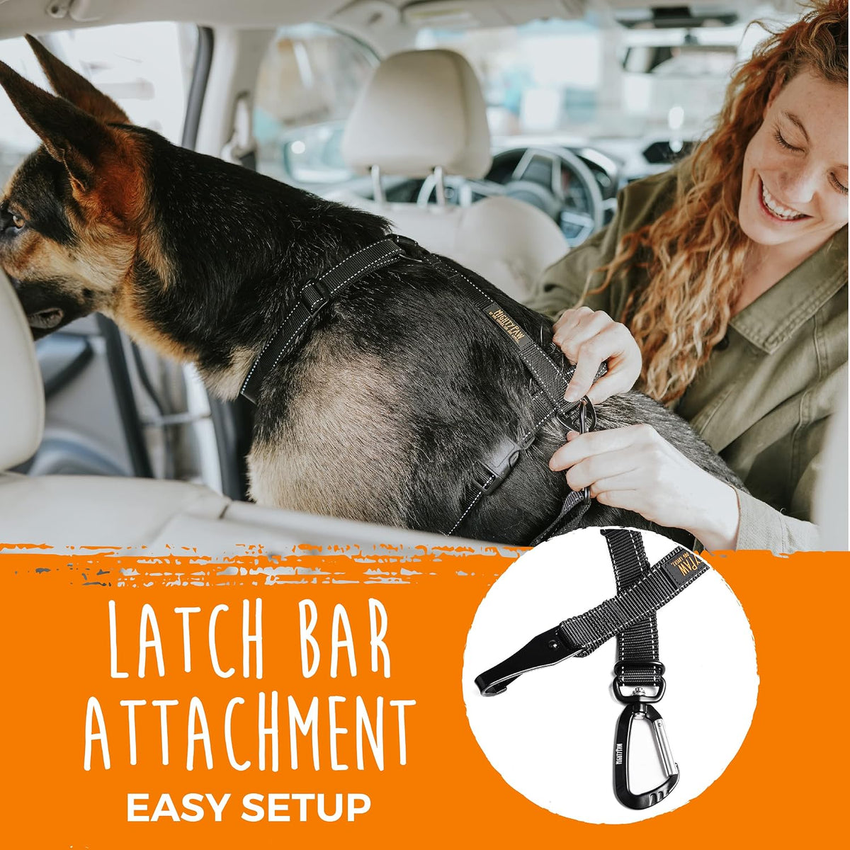 Dog Seat Belt for Car Headrest, for Small, Medium & Large Dogs