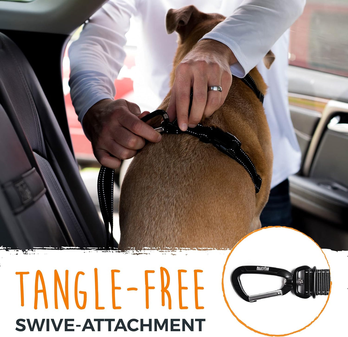 Dog Seat Belt for Car Headrest, for Small, Medium & Large Dogs