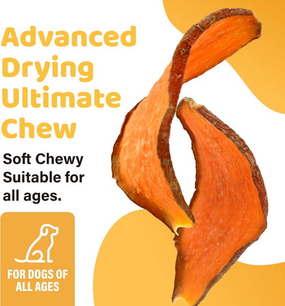 iPaw Sweet Potato Dog Treats, SQF-Certified Production Process Dog Chew