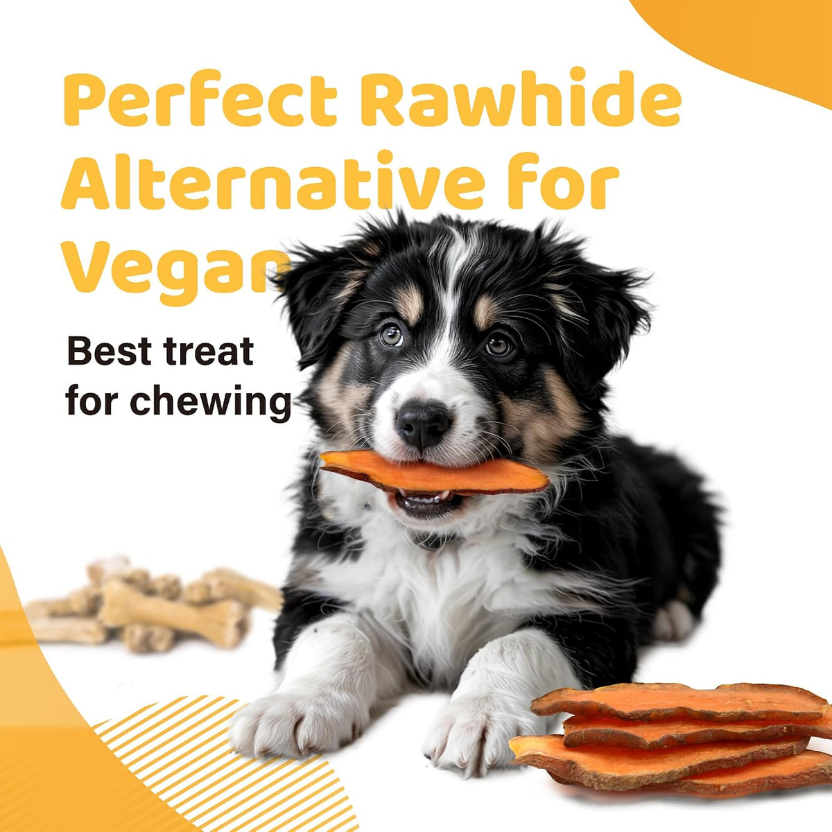 iPaw Sweet Potato Dog Treats, SQF-Certified Production Process Dog Chew