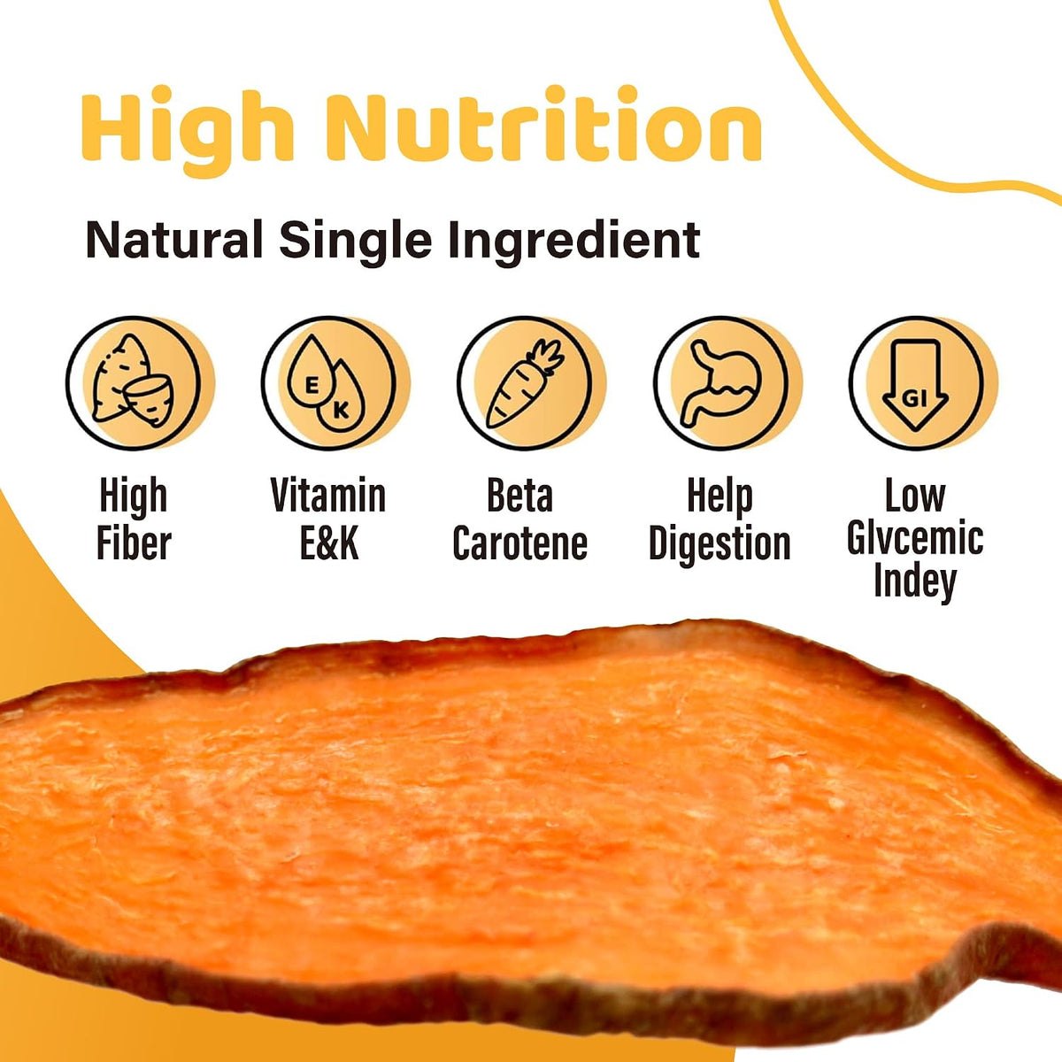 iPaw Sweet Potato Dog Treats, SQF-Certified Production Process Dog Chew