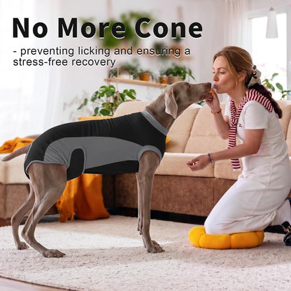 Dog Surgery Recovery Suit,Dog Recovery Suit After Surgery for Female Spay Male Neuter,Soft Anti Licking Recovery Suit for Dogs,Dog Onesie for Abdominal Wounds,Pink,S