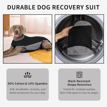 Dog Surgery Recovery Suit,Dog Recovery Suit After Surgery for Female Spay Male Neuter,Soft Anti Licking Recovery Suit for Dogs,Dog Onesie for Abdominal Wounds,Pink,S