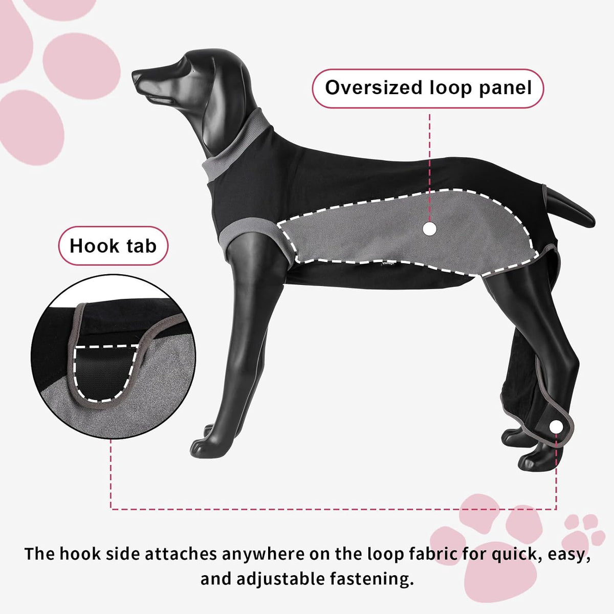 Dog Surgery Recovery Suit,Dog Recovery Suit After Surgery for Female Spay Male Neuter,Soft Anti Licking Recovery Suit for Dogs,Dog Onesie for Abdominal Wounds,Pink,S