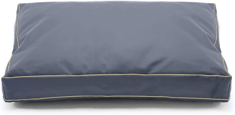 Dog Bed Cover,Waterproof Tough Plastic DIY Pet Bed Cover,Non Stick Hair Easy to Clean Rectangular Fillable Dog Bed Covers with Zipper(Dark Grey,44" L x 32" W x 4" Th,Cover Only)