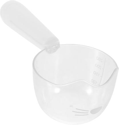 Yardwe Pet Feeding Spoon Portable Dog Food Scoop Clip Reusable Nonslip for Cats Dogs