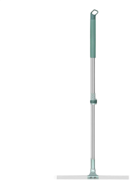 Silicone Broom - Multifunction Magic Broom | Pet Hair Removal Broom | Hair Sweeping Broom Tool | Soft Silicone Bristle Broom with Long Handle | Non-Scratch Carpet Brush for Cat/Dog Hair