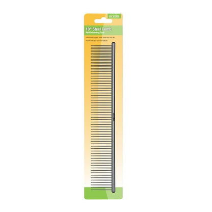 Andis 68550 Stainless Steel Pet Grooming Comb – Dematting Tool for Knots, Mats & Loose Hair Removal, 7.5-Inch, Professional Grooming Performance