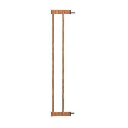 BABELIO Baby Metal Gate Extension with Wood Pattern, 5.5'' Extra Wide Pet Gate for Stairs & Doorways, Pressure Mounted Baby Gate Dog Gate, No Tools Required, 30'' Tall