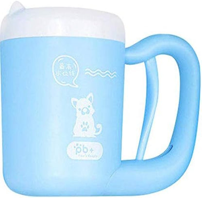 Creation Core Portable Dog Paw Washer Cup Pet Paw Cleaner for Dogs Cats Grooming with Muddy Paws Comfortable Silicone Dog Feet Cleaner Automatic, Blue