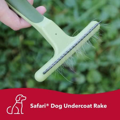 Coastal Pet Safari Dog De-Matting Comb and Undercoat Rake - Bundle for Matted Hair and Shedding Prevention