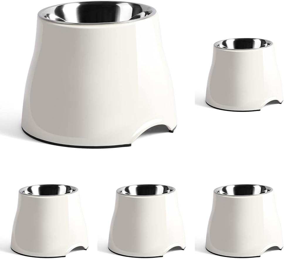 yoken Elevated Dog Bowls,[Prevention of Vertebrae Disease][Super Non-Slip] Dog Bowl with Stainless Steel Bowl,High Capacity,for Large Dogs