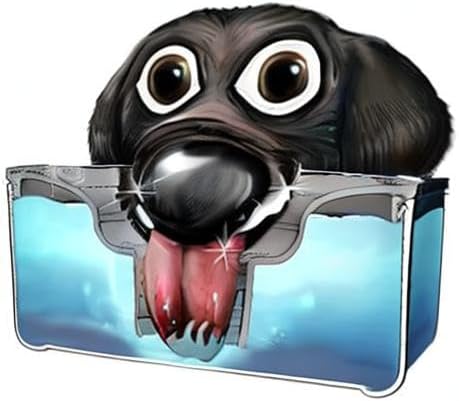 Slopper Stopper Stainless Steel Dripless Water Bowl with Tritan Plastic Lid – Holds 1 Gal, Reduces Spills & Trails Up to 85%+, Water Bowl for Large Breed Dogs (51-85 lbs), The Original Slobber Stopper