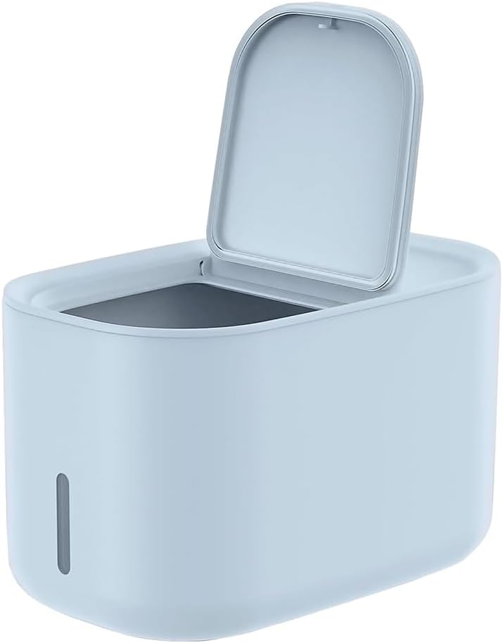 Zuutii Rice Storage Container,Food Container, Dry Food Storage, 7.2lbs Pet Food Dispenser, 11lbs Large Storage Bin with Lid,Silicone Ring & Moisture Proof, for Grain Cereal Soybean Corn, Dark Gray