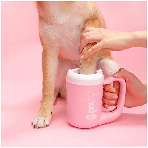 Creation Core Portable Dog Paw Washer Cup Pet Paw Cleaner for Dogs Cats Grooming with Muddy Paws Comfortable Silicone Dog Feet Cleaner Automatic, Blue