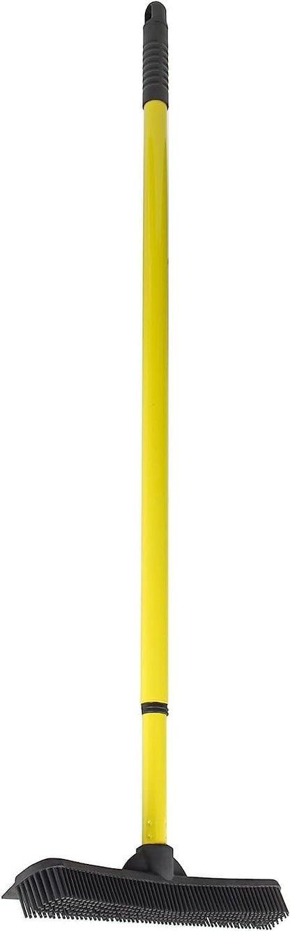 FURemover Pet Hair Removal Rubber Broom, 58" Telescopic Handle