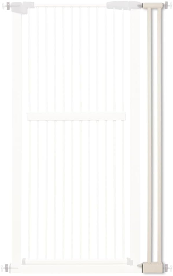 Lumizone Extra Tall Cat Gate 61.02" High Pressure Mounted Extra Wide 30.12"-34.05" (17Sizes) 1.37" Gap No Drilling Auto-Close Tall Pet Gate for Dogs (Black, 30.12"-34.05" W)