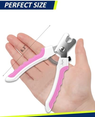 WePet Dog Nail Clippers U10.1, Dog Nail Trimmer Large Breed with Quick Sensor, Razor Sharp Blade Professional Pet Nail Clipper with Safety Guard and Nail File, Pale Turquoise