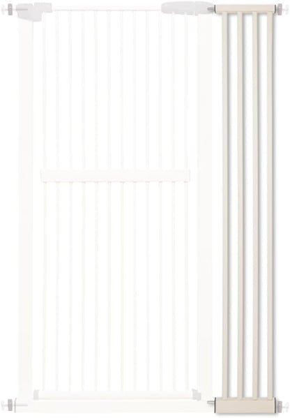 Lumizone Extra Tall Cat Gate 61.02" High Pressure Mounted Extra Wide 30.12"-34.05" (17Sizes) 1.37" Gap No Drilling Auto-Close Tall Pet Gate for Dogs (Black, 30.12"-34.05" W)