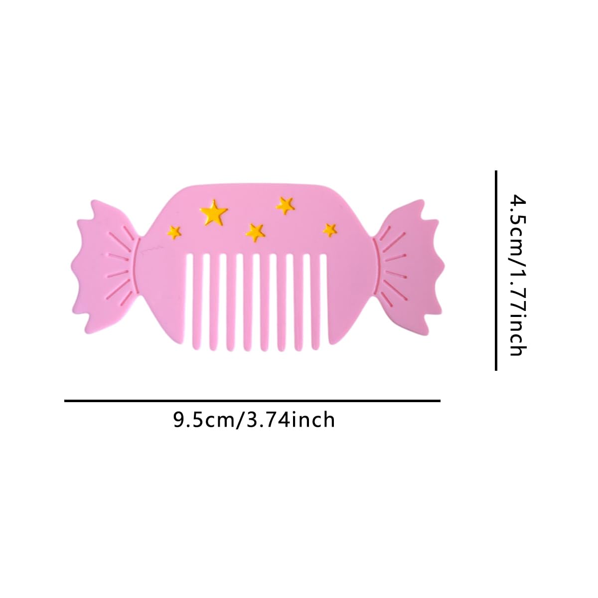 Cute Cap Dog Combs,Acetate Hair Comb for Women,Puppy Shaped Wide Tooth Comb for Curly & Thick Hair
