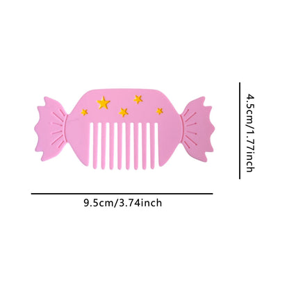 Cute Cap Dog Combs,Acetate Hair Comb for Women,Puppy Shaped Wide Tooth Comb for Curly & Thick Hair