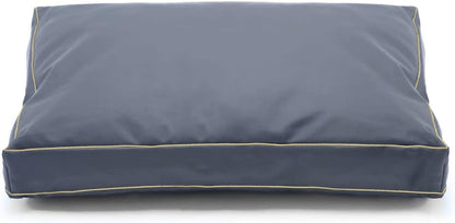 Dog Bed Cover,Waterproof Tough Plastic DIY Pet Bed Cover,Non Stick Hair Easy to Clean Rectangular Fillable Dog Bed Covers with Zipper(Dark Grey,44" L x 32" W x 4" Th,Cover Only)