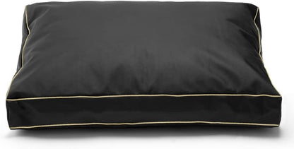 Dog Bed Cover,Waterproof Tough Plastic DIY Pet Bed Cover,Non Stick Hair Easy to Clean Rectangular Fillable Dog Bed Covers with Zipper(Dark Grey,44" L x 32" W x 4" Th,Cover Only)