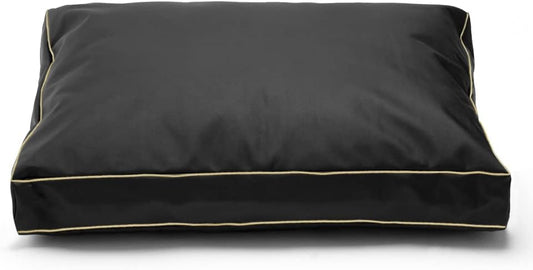 Dog Bed Cover,Waterproof Tough Plastic DIY Pet Bed Cover,Non Stick Hair Easy to Clean Rectangular Fillable Dog Bed Covers with Zipper(Dark Grey,44" L x 32" W x 4" Th,Cover Only)