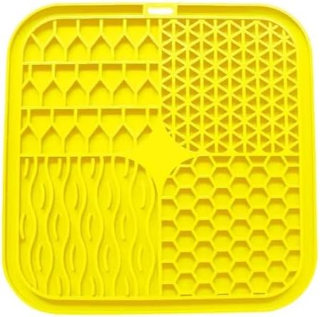Lick Mat for Dogs and Cats, Food Grade Silicone Slow Feeder Mat with Strong Suction for Grooming, Bathing and Anxiety Relief, BPA-Free Pet Feeding Mat for Dental Care
