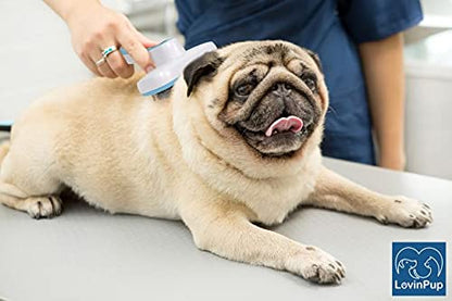 Pet Mat Remover – Professional Dematting Comb for Dogs and Cats – Stainless Steel Rounded Teeth for Gentle Knot & Tangle Removal – Dog Dematting Tools & Dog Grooming Supplies