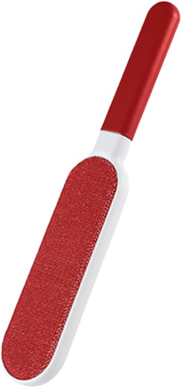 Double-Sided Self-Cleaning Lint Removers for Furniture, Clothes, Car Seats, Large Lint Remover Brush for Pet Hair, Lint, Dust, Dirt (Red)