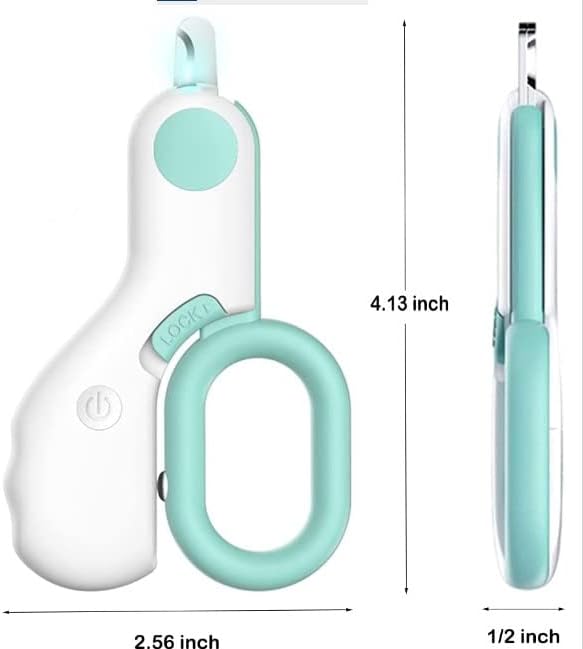 Small Animals Nail Clippers with LED Lights to Avoid Excessive Cutting and Razor Sharp Blades - Professional Claw Trimmer for Tiny Dog Cat Kitten Bunny Rabbit Bird Guinea Pigs Ferret Hamsters (Pink)