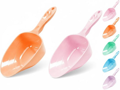 1-Cup Melamine Pet Food Scoop — Precise Feeding & Weight-Management Measuring Scoop for Dogs & Cats, BPA-Free, Durable, Dishwasher-Safe (Baby Blue)