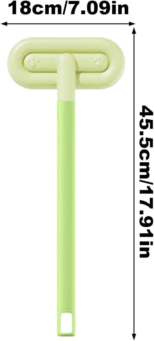Removal Broom, 17.91 Inches Reusable Ergonomic Brush with Extended Handle for Shedding Control, Pet Hair Cleaner with Sturdy Design and Easy Use, Cleaning Tool for Sofa Rug Vehicle Indoor Laundry