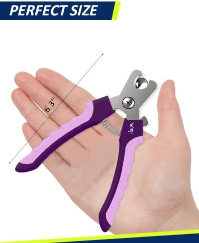 WePet Dog Nail Clippers U10.1, Dog Nail Trimmer Large Breed with Quick Sensor, Razor Sharp Blade Professional Pet Nail Clipper with Safety Guard and Nail File, Pale Turquoise