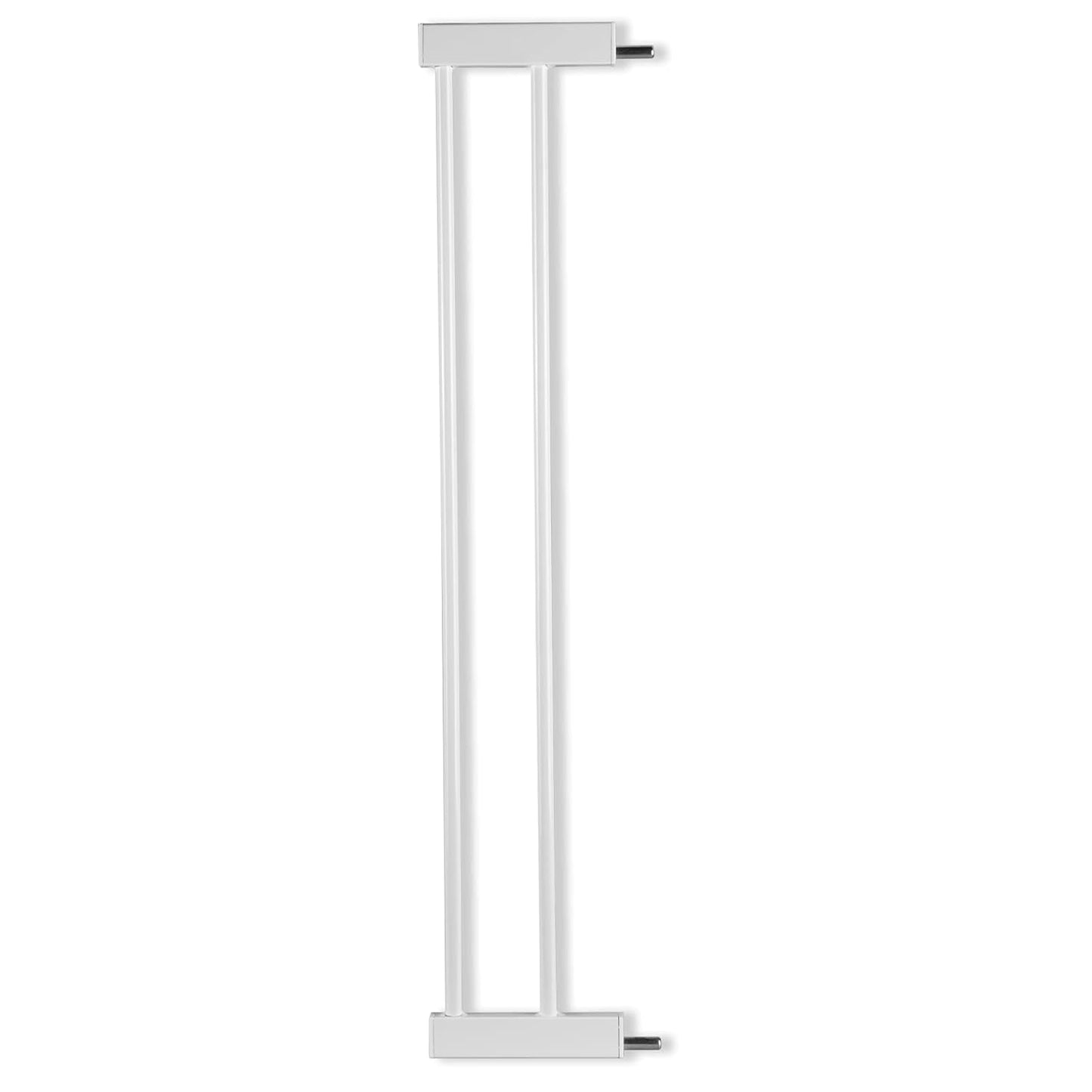 BABELIO Baby Metal Gate Extension with Wood Pattern, 5.5'' Extra Wide Pet Gate for Stairs & Doorways, Pressure Mounted Baby Gate Dog Gate, No Tools Required, 30'' Tall